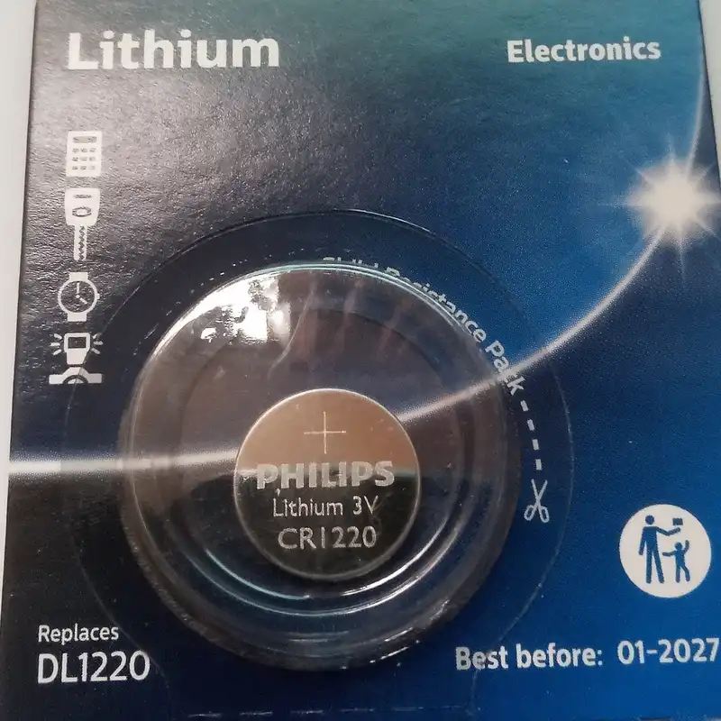 باتری سکه ای فیلیپس مدل  CR1220 CR 1220