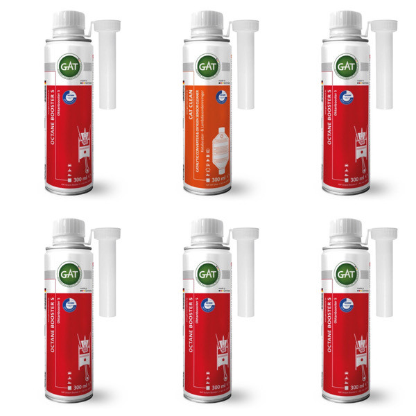 اکتان بوستر 3 پوینت و تمیزکننده کاتالیزور و سنسور اکسیژن گات مدل OC3 حجم 300 میلی لیتر بسته 6 عددی