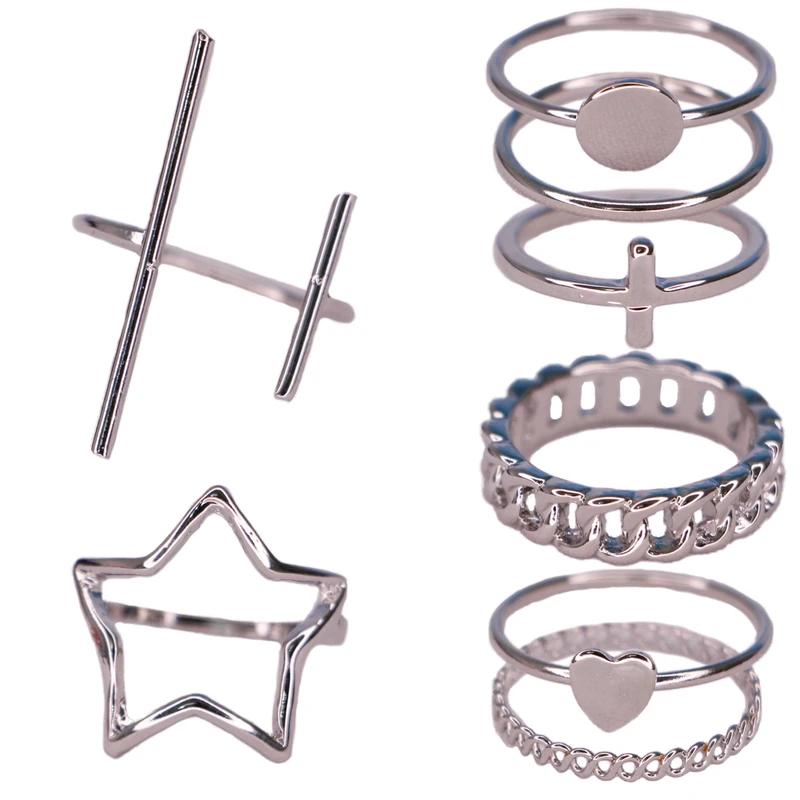 انگشتر زنانه کد 006 بسته 8 عددی