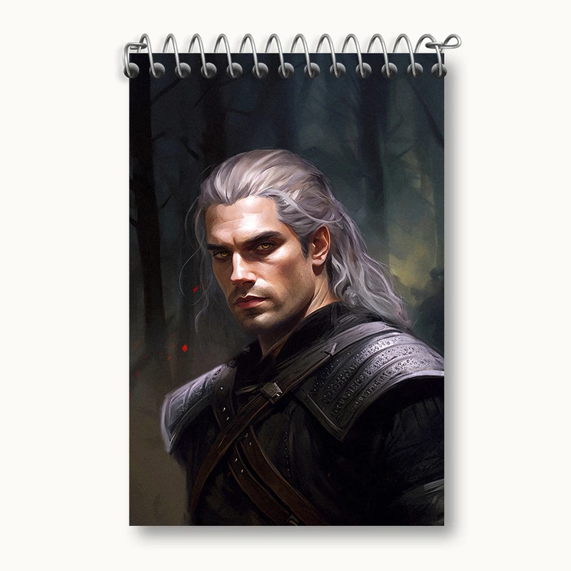 دفتر یادداشت 50 برگ خندالو مدل سریال ویچر (The Witcher) کد F873