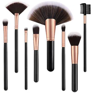 ست برس آرایشی مدل nine beauty مجموعه 8 عددی