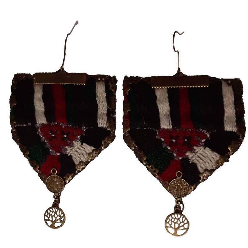 گوشواره سوزن دوزی کد B62