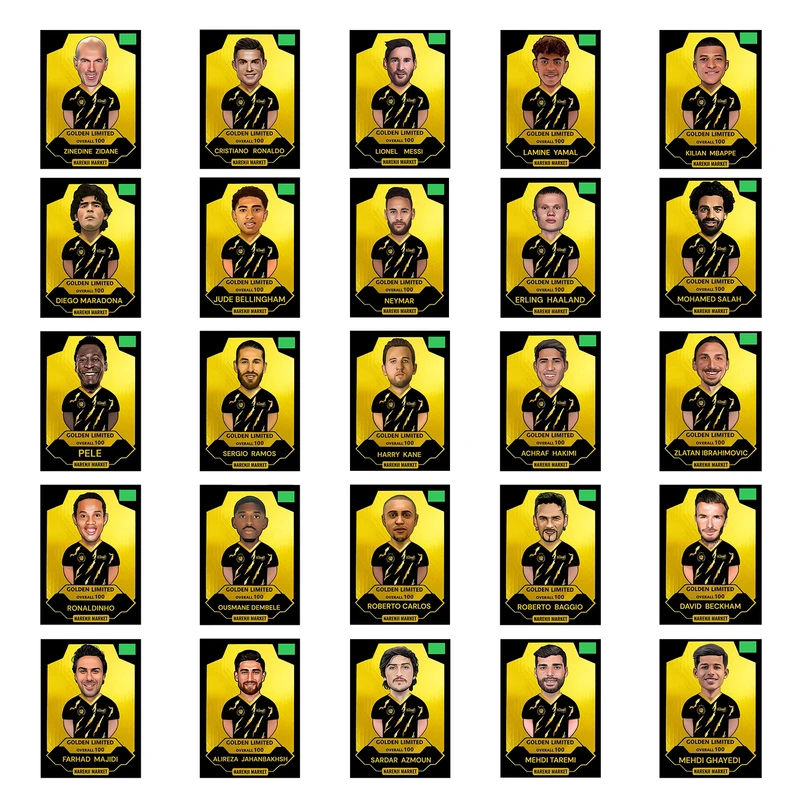 اسباب بازی شانسی مدل کارت گلدن لمیتد مجموعه 25 عددی