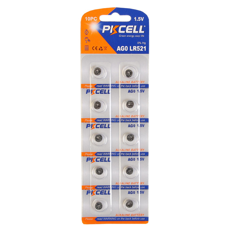 باتری ساعت پیکسل مدل AG0 LR521 379 بسته 10 عددی