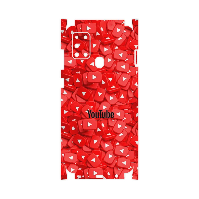 برچسب پوششی ماهوت مدل Youtube-FullSkin مناسب برای گوشی موبایل سامسونگ Galaxy A21s