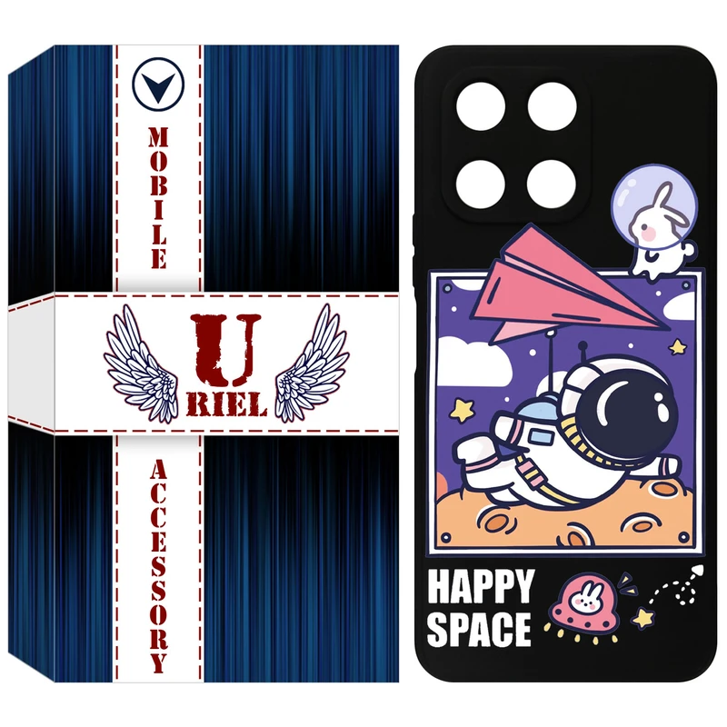 کاور یوریل مدل KSH کد 22 طرح فضانورد مناسب برای گوشی موبایل آنر X6A / X6A Plus