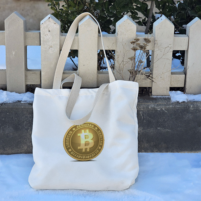 ساک خرید خندالو طرح بیت کوین کد 825