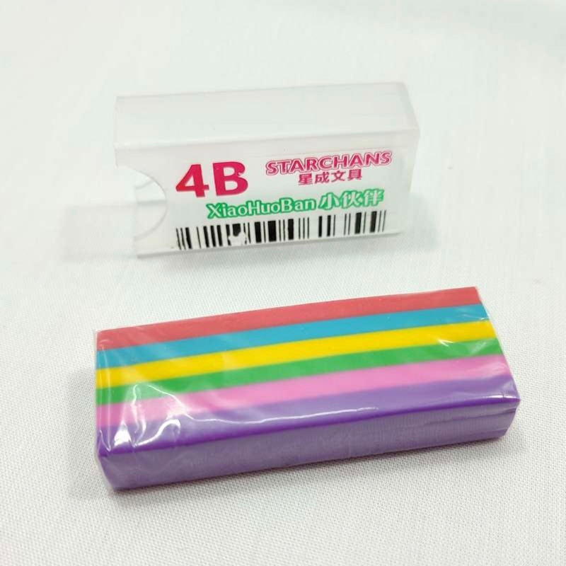 پاک کن مدل رنگین کمانی بودار مجموعه 4 عددی