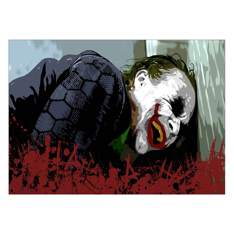 تابلو شاسی ونسونی طرح Joker Giggling سایز 30 × 40