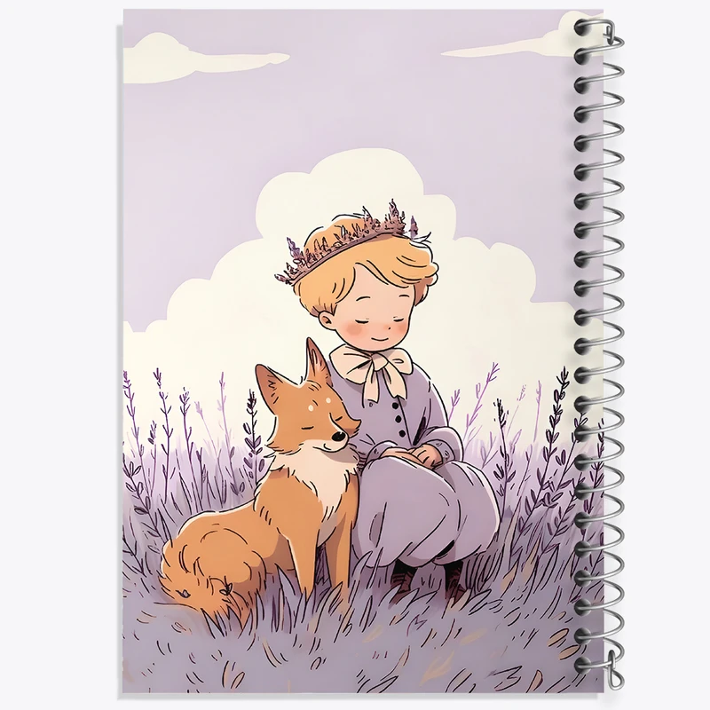 دفتر مشق 100 برگ خندالو طرح شازده کوچولو کد N3137