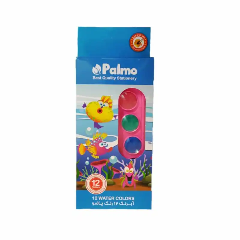 آبرنگ 12 رنگ پالمو کد 007