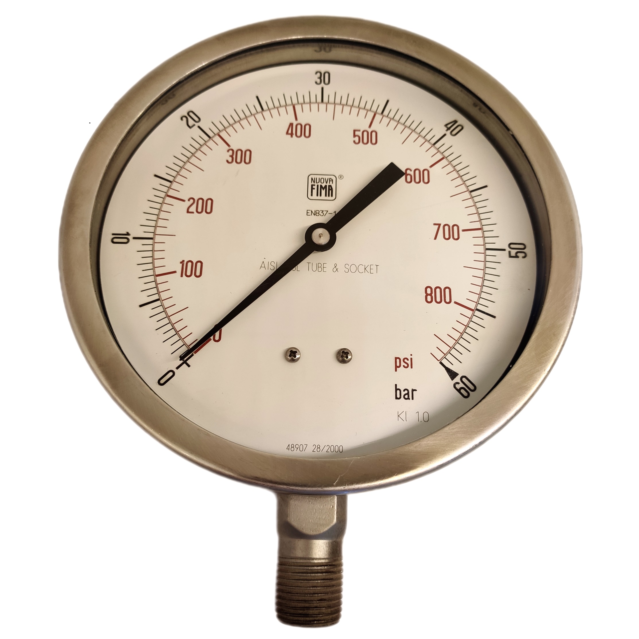 گیج فشار نووا فیما مدل 60bar/psi