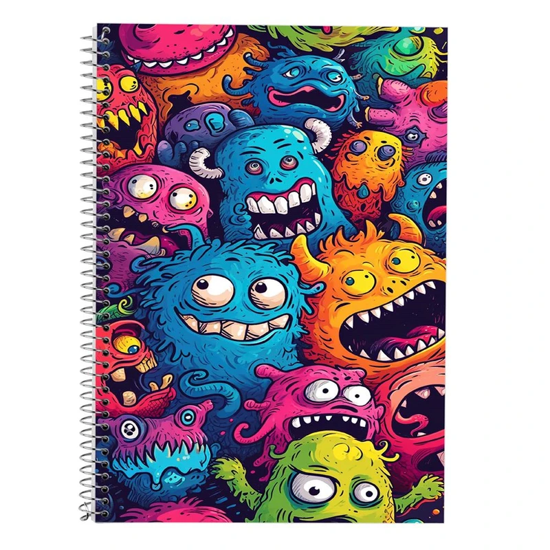 دفتر لغت 50 برگ مدوپد طرح هیولای فانتزی کد DF16754