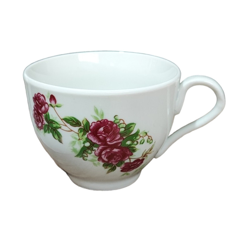سرویس چای خوری 17 پارچه مدل گل سرخی مرجان