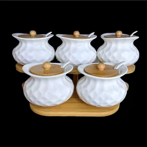  ست جا ادویه ۵ پارچه مدل قاشق دار 