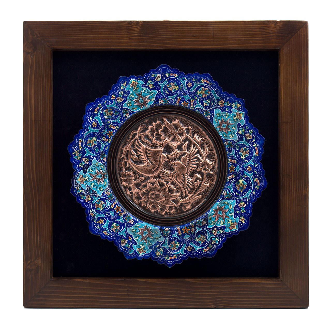 تابلو میناکاری مسی رستا طرح27-16-102
