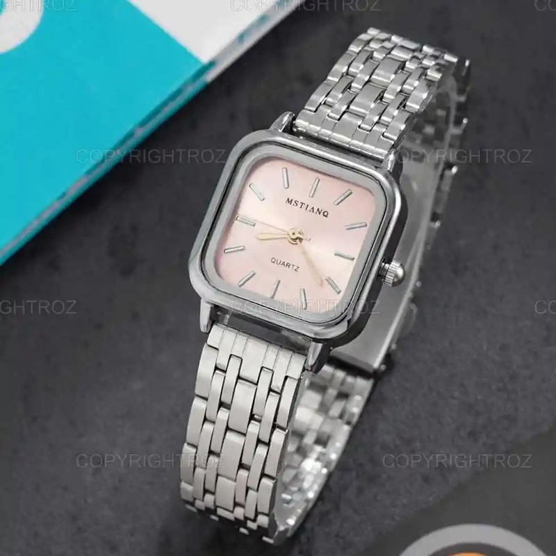 ساعت مچی عقربه ای زنانه مدل استیل کد 028