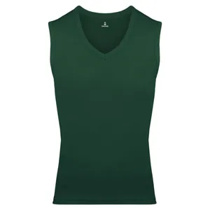 زیرپوش بدون آستین مردانه ساروک مدل TMV02 رنگ یشمی