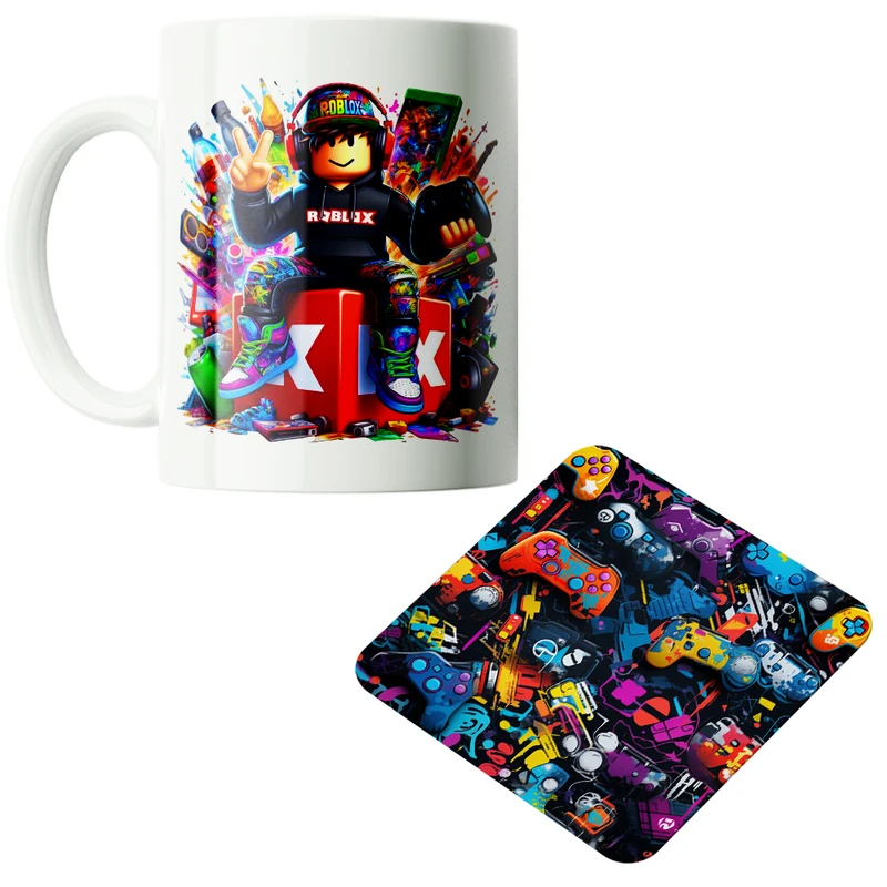 ماگ پاد آفرین مدل گیم دسته بازی گیمینگ گیمر کد PZ399 به همراه زیرلیوانی