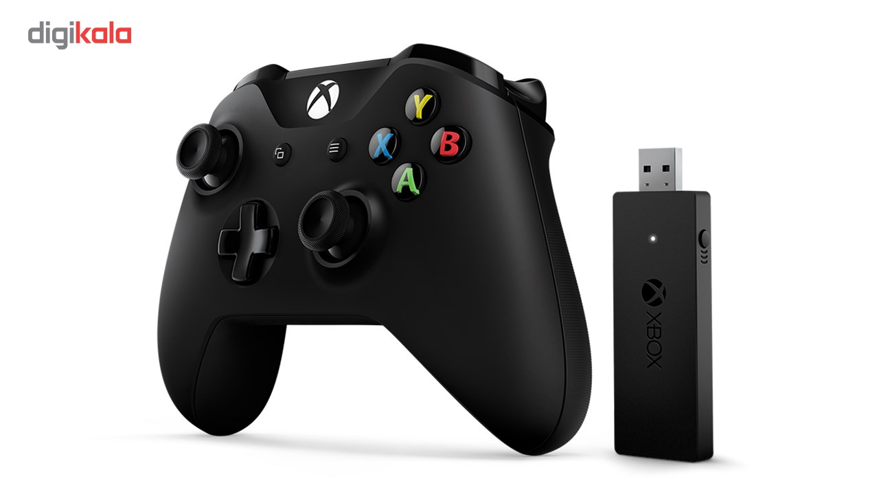 دسته بازی ایکس باکس وان به همراه آداپتور بی سیم مخصوص ویندوز