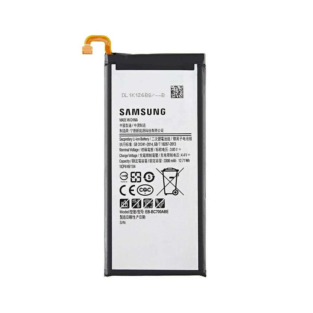 باتری موبایل مدل EB-BC700ABE34 ظرفیت 3300 میلی آمپر ساعت مناسب برای گوشی موبایل سامسونگ Galaxy C7