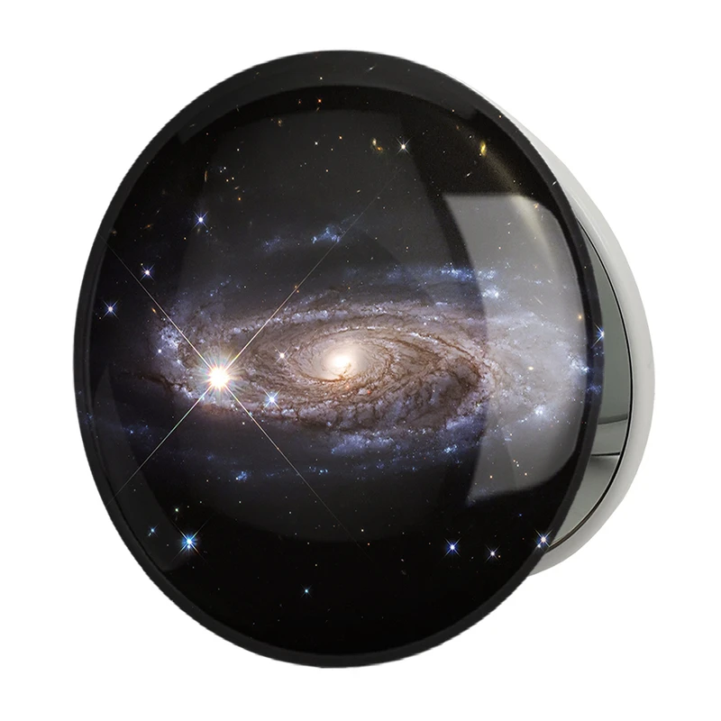 آینه جیبی خندالو طرح کهکشان و سیاره ها مدل تاشو کد 25376 