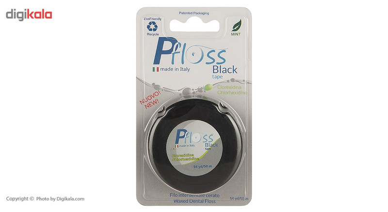 نخ دندان پی فلوس مدل Black Tape Clorexidina نخ دندان پی فلوس مدل Black Tape Clorexidina