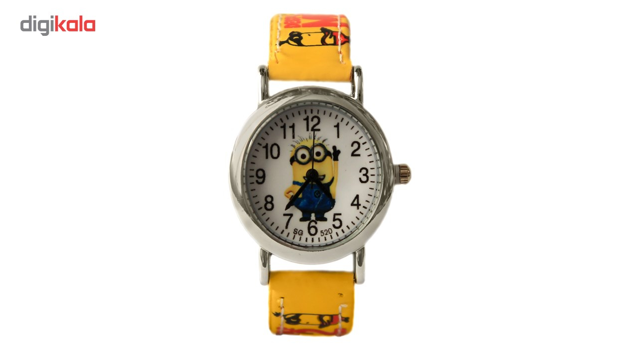 ساعت مچی عقربه ای بچگانه مدل Minion