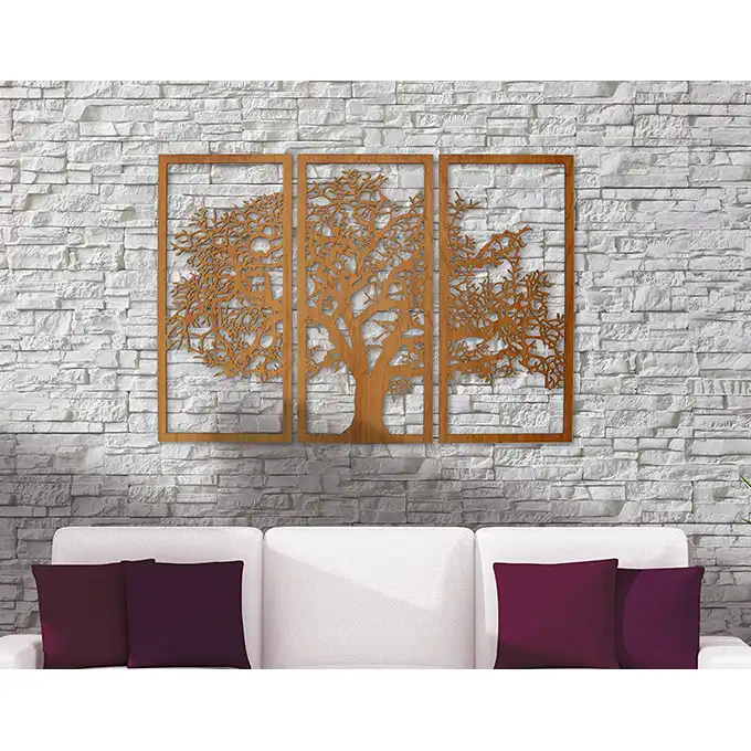 دکوری مدل درخت زندگی مجموعه سه عددی