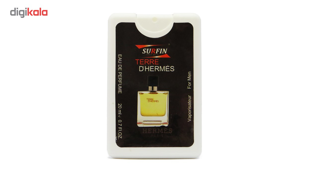 عطر جیبی مردانه سورفین مدل Terre Hermes حجم 20 میلی لیتر