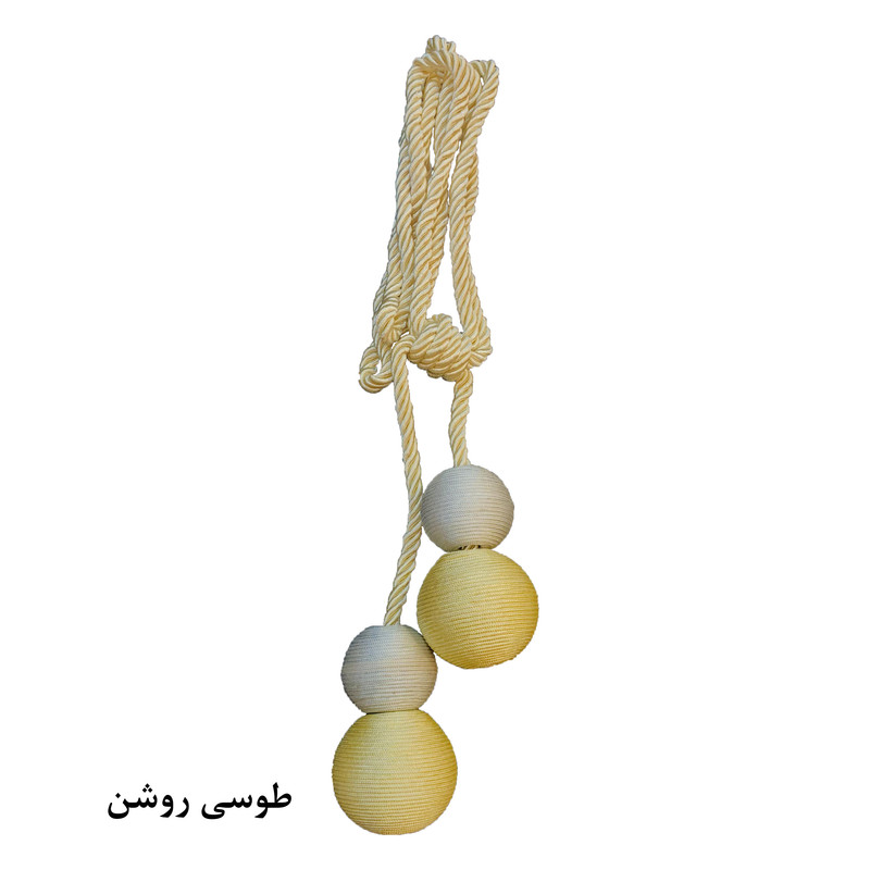 شرابه پرده مدل کنفی دو توپ کد KN0F