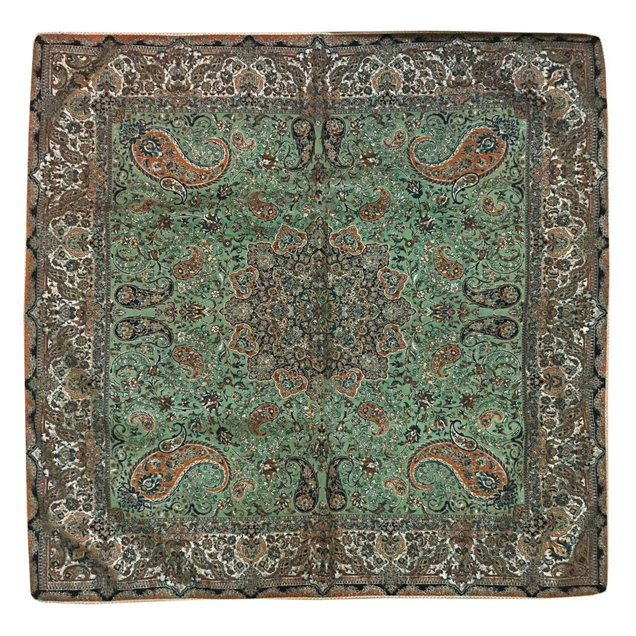 رومیزی ترمه مدل T14 سایز 100X100