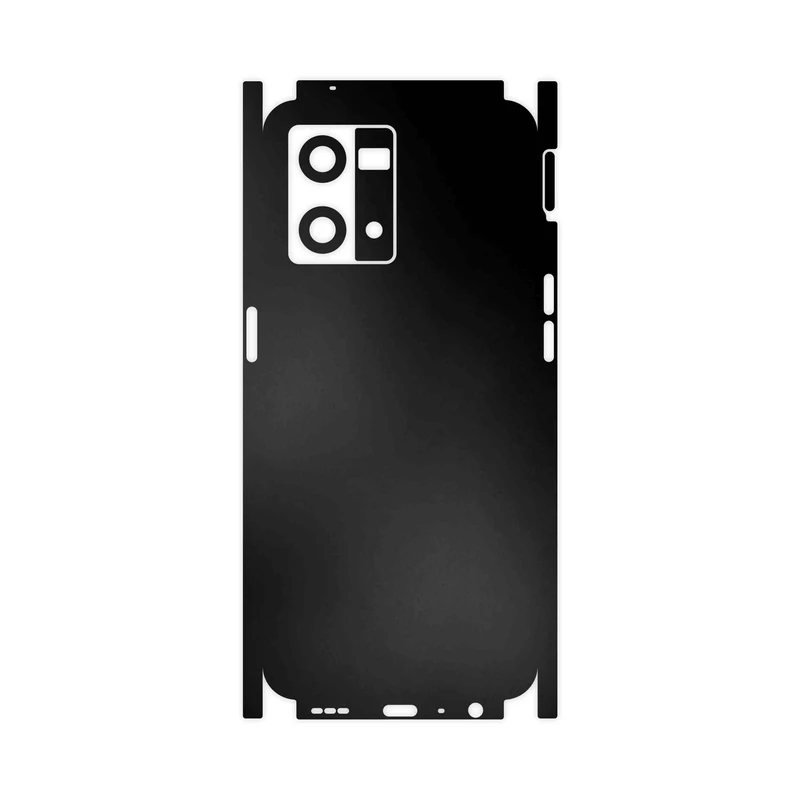 برچسب پوششی ماهوت مدل Matte-Black-FullSkin مناسب برای گوشی موبایل اپو Reno 8 4G