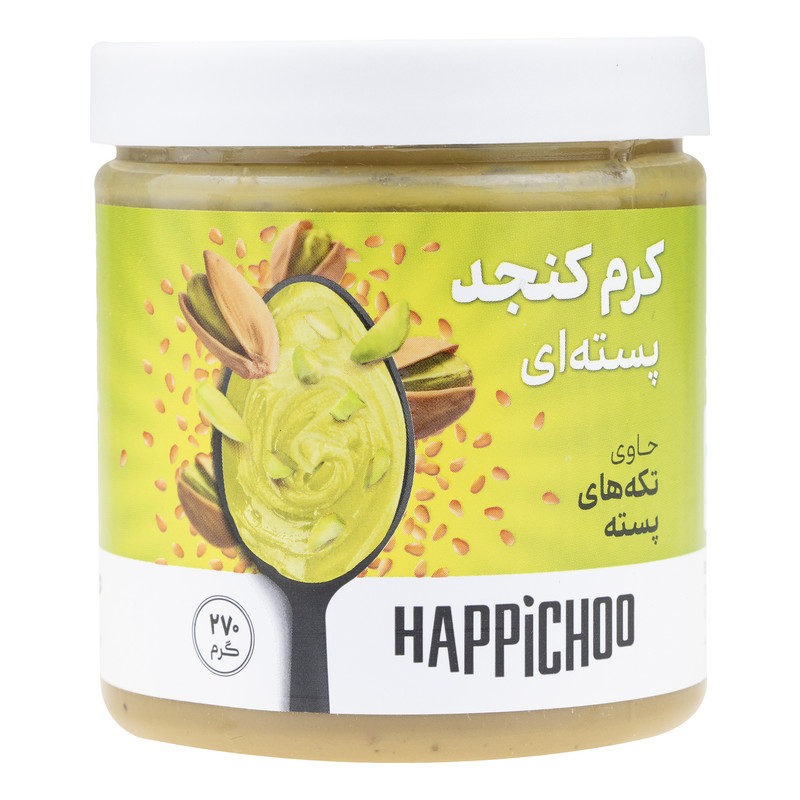 کرم کنجد پسته ای کرانچی هپی چو - 270 گرم