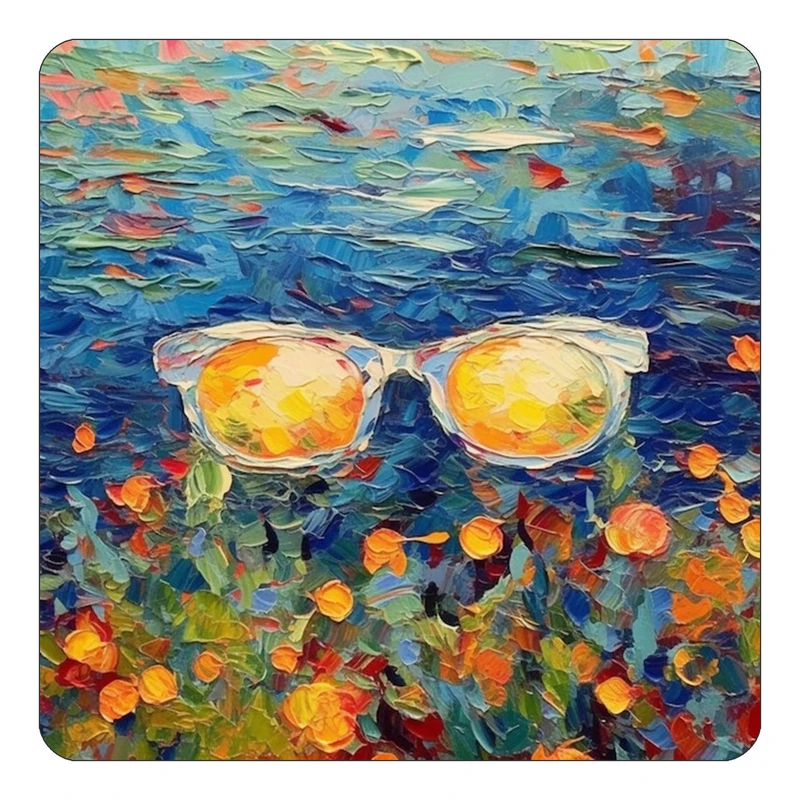 مگنت کاکتی طرح نقاشی رنگ روغن مدل mp72065