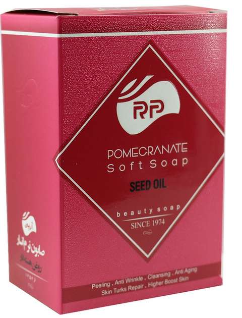 صابون نرم انار آرپی مدل Pomegrante مقدار 95 گرم