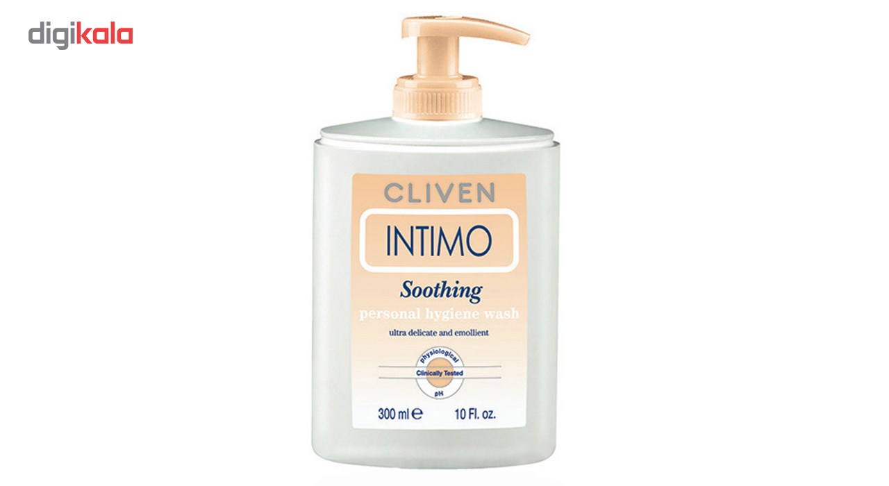 محلول شستشو و ضد عفونی کننده بانوان کلیون مدل Intimo Soothing Personal Hygiene Wash حجم 300 میلی لیتر