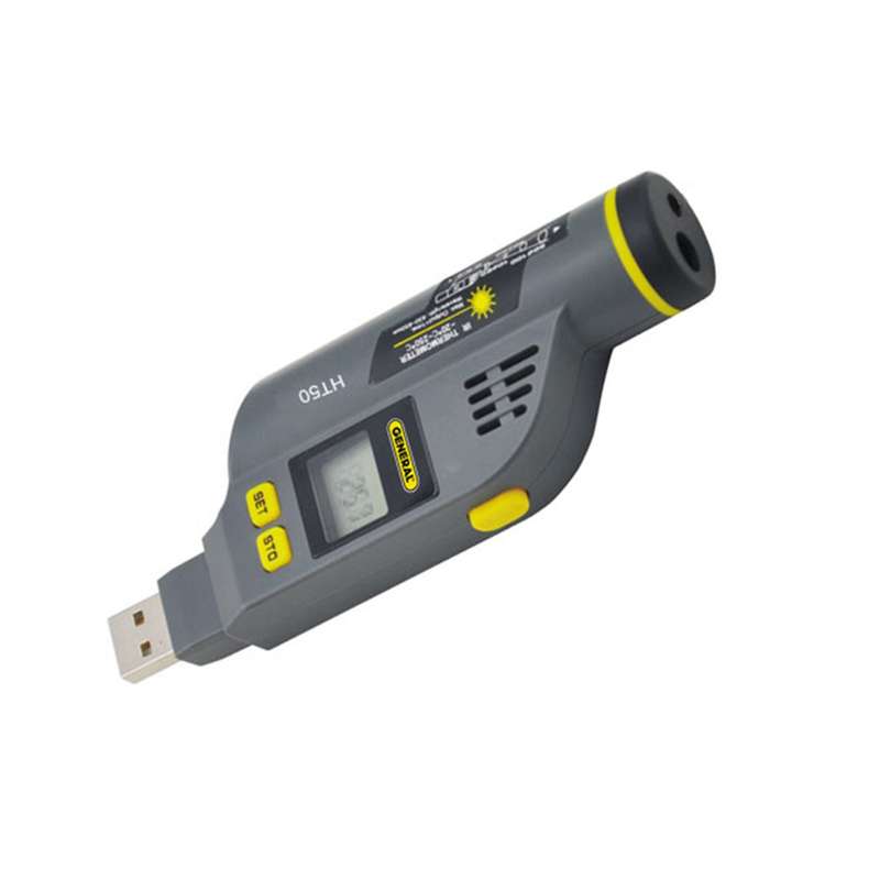 دیتالاگر دما و رطوبت جنرال تولز مدل HT50 به همراه ترمومتر لیزری