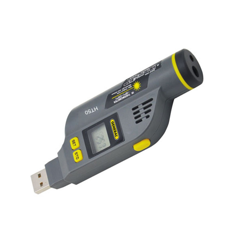 دیتالاگر دما و رطوبت جنرال تولز مدل HT50 به همراه ترمومتر لیزری