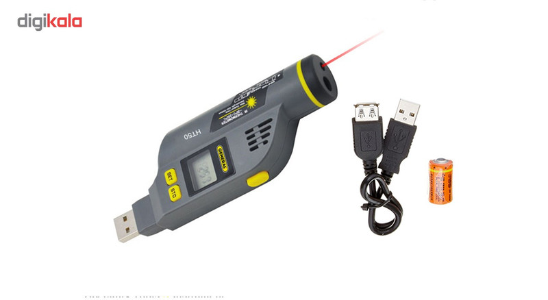 دیتالاگر دما و رطوبت جنرال تولز مدل HT50 به همراه ترمومتر لیزری