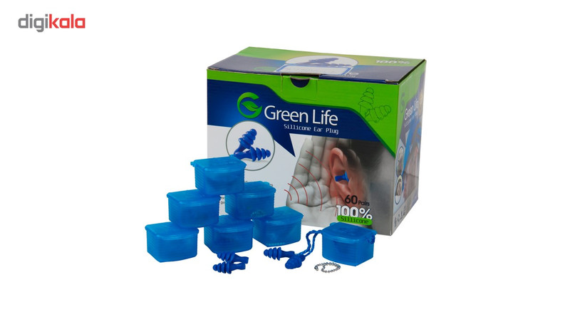گوش گیر سیلیکونی گرین لایف بسته 20 جفتی