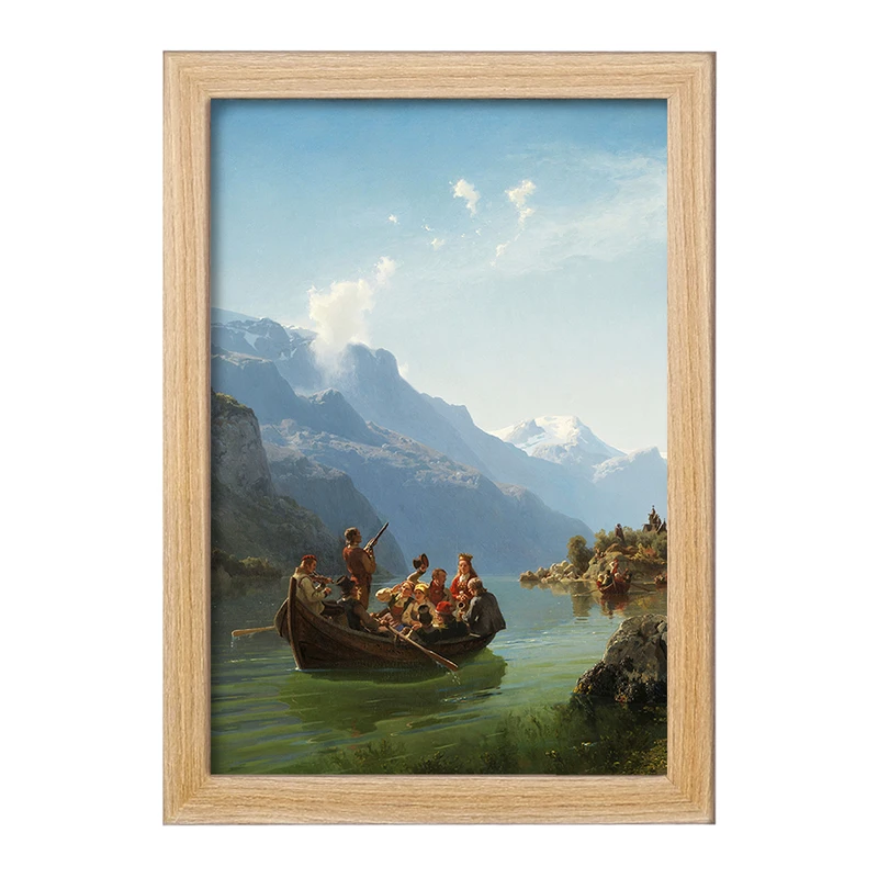 تابلو خندالو مدل نقاشی صفوف عروس در هاردانگرفورد اثر آدولف تایدمند کد F12329