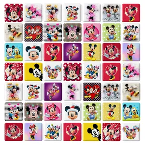 مگنت خندالو طرح میکی موس Mickey Mouse مدل مربعی کد 14 مجموعه 49 عددی