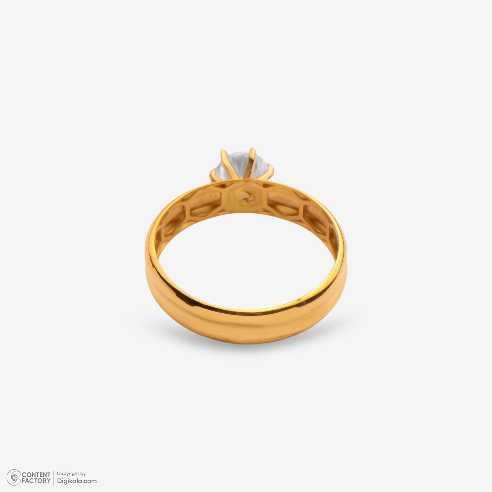 انگشتر طلا 18 عیار زنانه گلدم مدل R347021 سایز 59 -  - 4