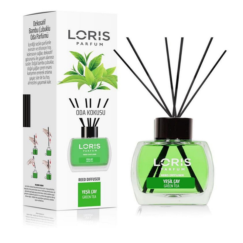 اسانس خوشبوکننده هوا لوریس مدل چای سبز حجم 120 میلی لیتر