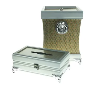 ست سطل وجا دستمال کاغذی یک تک کد MDF0014