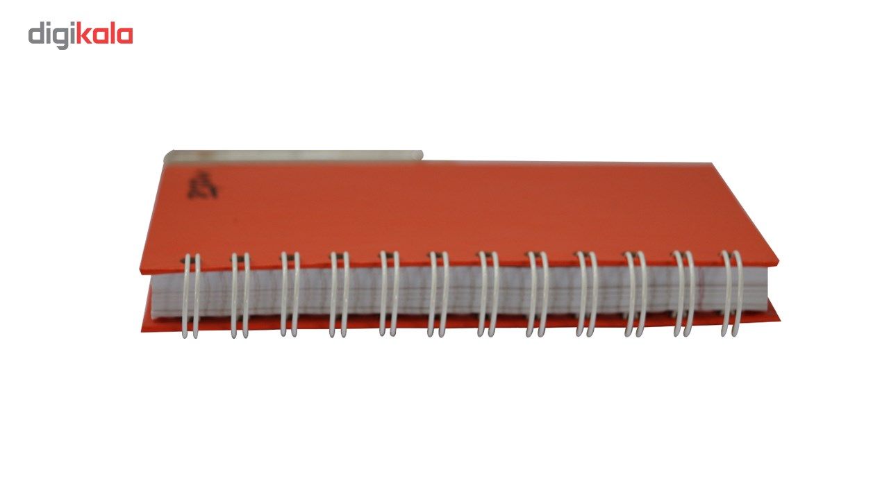 دفتر یادداشت 120 برگ اتوددار نارنجی ارشک کد Ar00103N main 1 8