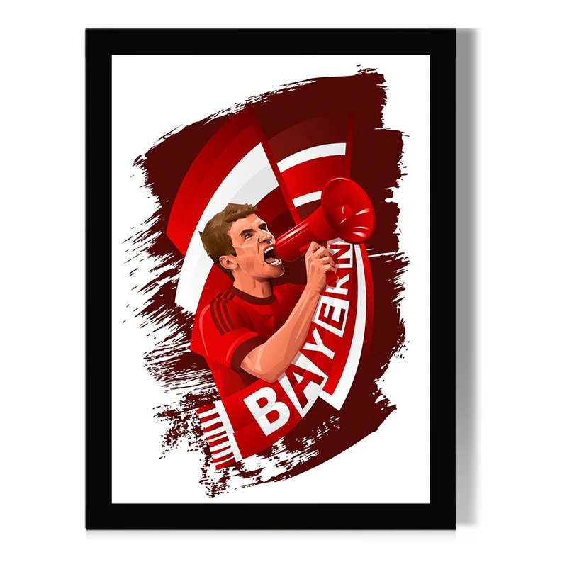 تابلو مدل دیواری طرح هوادار بایرن مونیخ Bayern Fan کد FD522