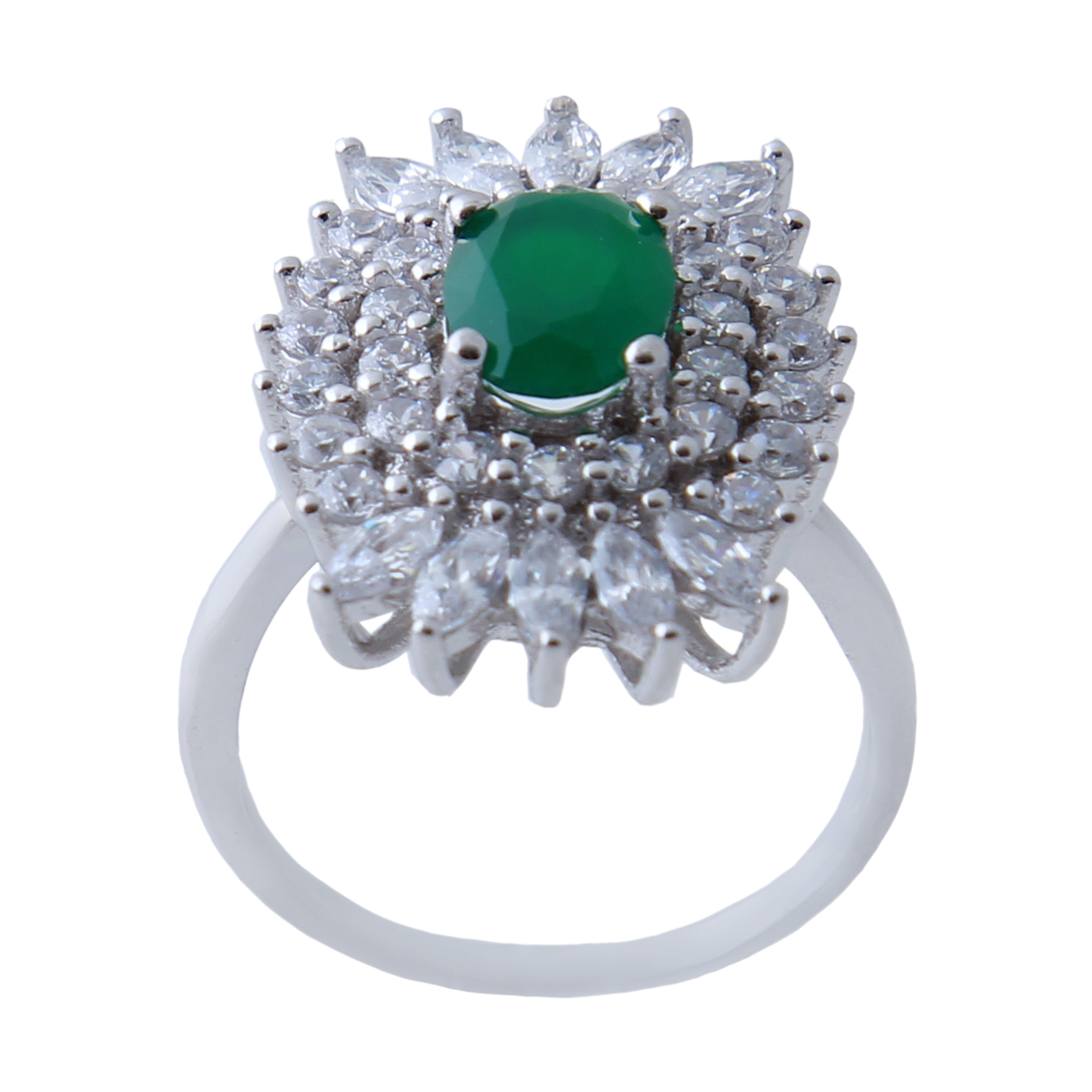   انگشتر نقره زنانه بازرگانی میلادی کد AWR_662