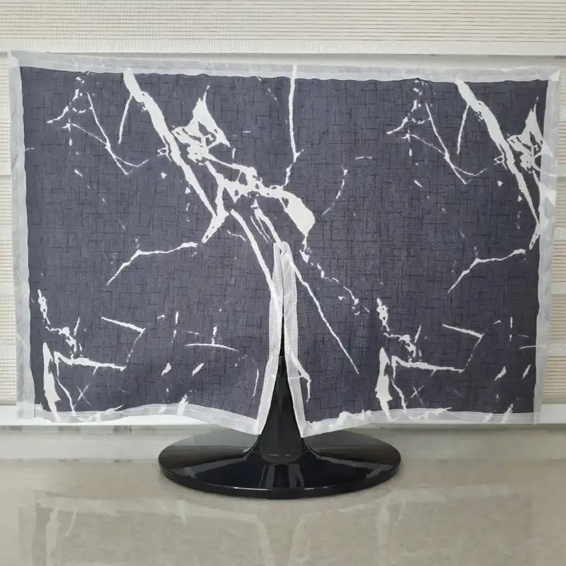 کاور مانیتور رضازهرا مدل مرمر کد 302 مناسب برای مانیتور تا 20 اینچ به همراه کاور کیبورد